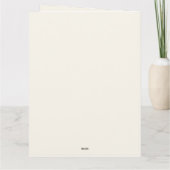 Waterverf Turkije Thanksgiving gevouwen Bedankkaart (Achterkant)