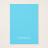 Waterverf Turquoise Background Earring Kaarten Visitekaartje (Achterkant)
