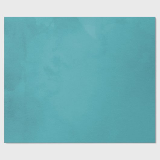 Waterverf Turquoise Cadeaupapier (Vlak)