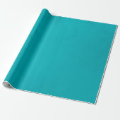 Waterverf Turquoise Cadeaupapier (Uitgerold)
