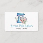 Waterverf Turquoise Mixer Bakery Visitekaartje (Voorkant)