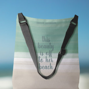 Waterverf Turquoise Ocean Beach Crossbody Bag Crossbody Tas