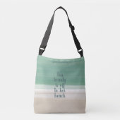 Waterverf Turquoise Ocean Beach Crossbody Bag Crossbody Tas (Voorkant)