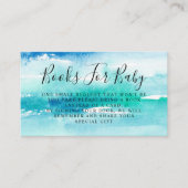 Waterverf Turquoise Ocean Book Request Informatiekaartje (Voorkant)