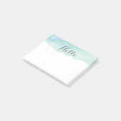 Waterverf Turquoise Post-it® Notes (Schuin)
