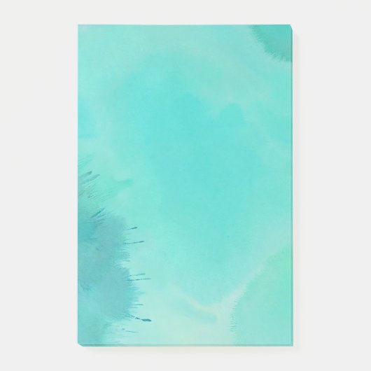Waterverf Turquoise Post-it® Notes (Voorkant)