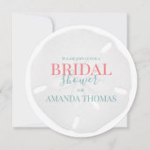 Waterverf Turquoise Seaside Sand Dollar Elegant I Kaart (Voorkant)