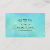 Waterverf Turquoise Visitekaartje (Achterkant)