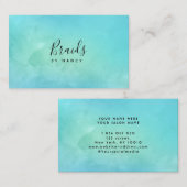 Waterverf Turquoise Visitekaartje (Voorkant / Achterkant)