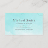Waterverf Turquoise Visitekaartje (Achterkant)