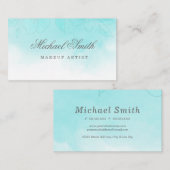 Waterverf Turquoise Visitekaartje (Voorkant / Achterkant)