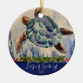 Waterverf Turtle Ornament (Voorkant)