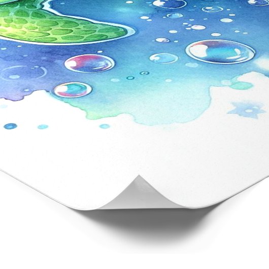 Waterverf Turtle Poster (Hoek)