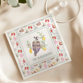 Waterverf Twaalf dagen Kerst Gepersonaliseerd Servet