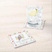 Waterverf Twaalf Dagen van Kerstcadeau Behuizing Kartonnen Onderzetters (Insitu)