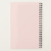 Waterverf Twee Witte Paarden Roze Bloemen Planner (Achterkant)