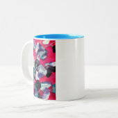 Waterverf Tweekleurige Koffiemok (Voorkant links)