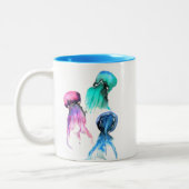 Waterverf Tweekleurige Koffiemok (Links)