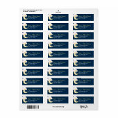 Waterverf Twinkle Little Star-adreslabel Etiket (Full Sheet)