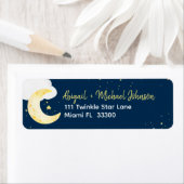 Waterverf Twinkle Little Star-adreslabel Etiket (Insitu)