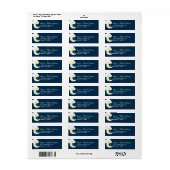 Waterverf Twinkle Little Star-adreslabel Etiket (Full Sheet)