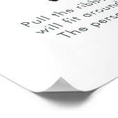 Waterverf Twins Baby shower Belly Game Poster (Hoek)