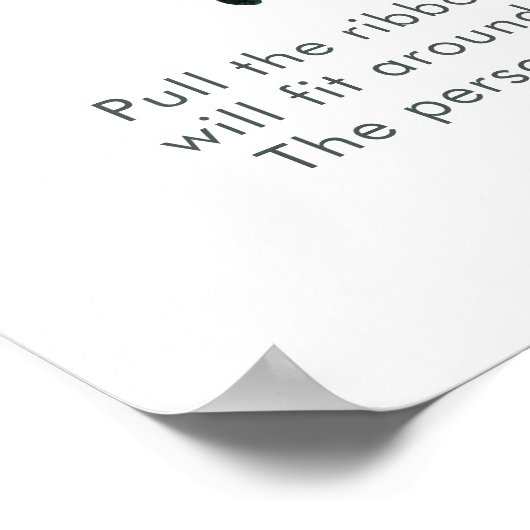 Waterverf Twins Baby shower Belly Game Poster (Hoek)