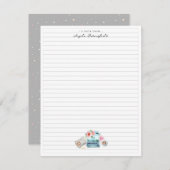 Waterverf typemachine | Monogrammofoonwerk Informatiekaartje (Voorkant / Achterkant)