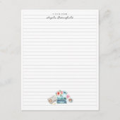 Waterverf typemachine | Monogrammofoonwerk Informatiekaartje (Voorkant)