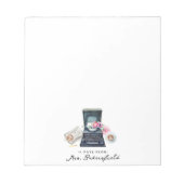 Waterverf typemachine | Monogrammofoonwerk Notitieblok (Voorkant)