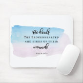 waterverf typografie bijbelprijsopgave muismat (Met muis)