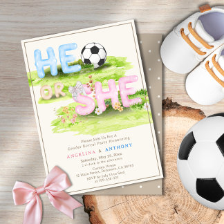 Waterverf Typografie Voetbal Wildflowers Hij of zi Kaart