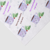 Waterverf U bent mijn Marshmallow voor mijn cacao Tissuepapier (Detail)