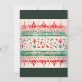 Waterverf Ugly Sweater Kerstparty Kaart (Achterkant)