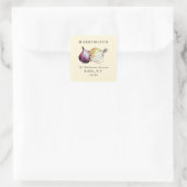 Waterverf Uien Handgetekend Retouradres Label (Tas)