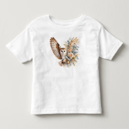 Waterverf Uil Bloem PNG Vogel Bloemen Ontwerp Kinder Shirts