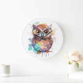 Waterverf Uil Grafische klokken (Huis)