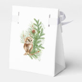 Waterverf Uil Kerstmis Bedankdoosjes (Achterkant)