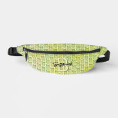 Waterverf Uil Patroon met Initiaal Monogram Heuptasje (Voorkant)