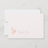 Waterverf uil Sorority Note Kaart rood (Voorkant)