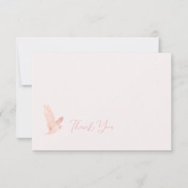 Waterverf uil Sorority Note Kaart rood