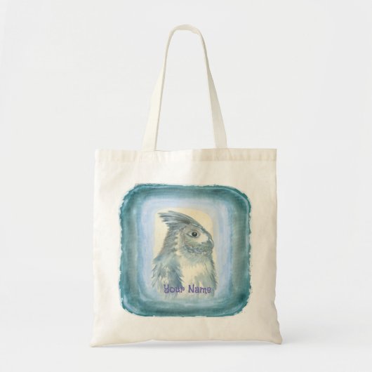 Waterverf Uil Tote Bag (Voorkant)
