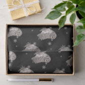 Waterverf Uil Vogel Winter Sneeuwvlokken Tissuepapier (Geschenk)