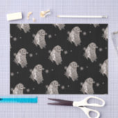 Waterverf Uil Vogel Winter Sneeuwvlokken Tissuepapier (Craft)