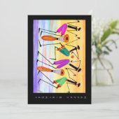 Waterverf, uitdrukking van geluk Verjaardag Kaart (Staand voorkant)