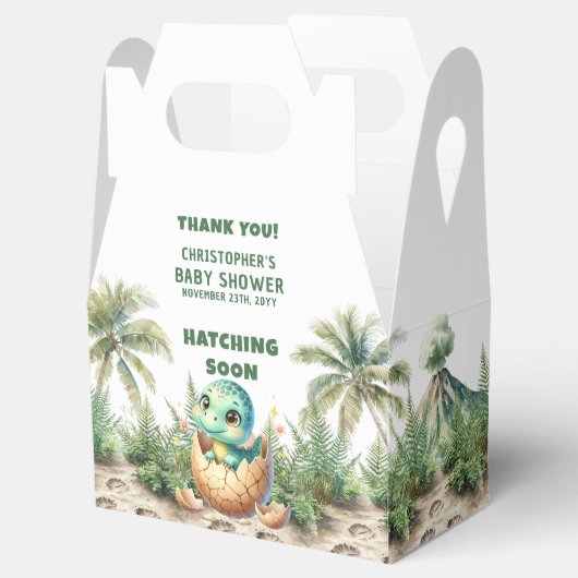 Waterverf Uitkomen Binnenkort Dino Baby Favoriet B Bedankdoosjes (Geopend)