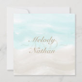 Waterverf uitnodigen troepenweduwen kaart (Achterkant)