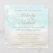 Waterverf uitnodigen troepenweduwen kaart (Voorkant / Achterkant)