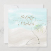 Waterverf uitnodigen troepenweduwen kaart (Achterkant)