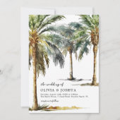 Waterverf uitnodigen troepenweduwen kaart (Voorkant)